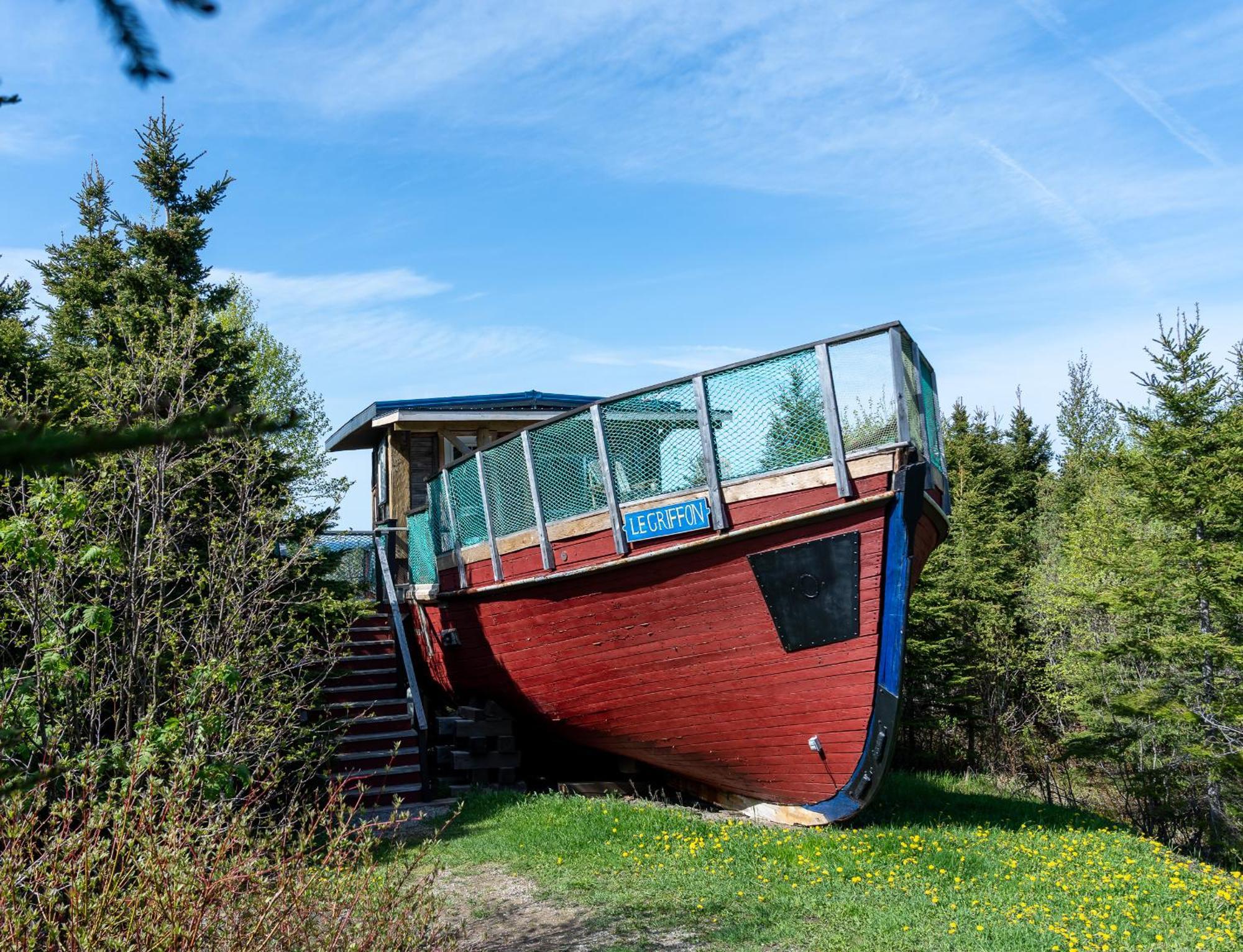 Auberge/Chalet Griffon Aventure L'Anse-au-Griffon Exterior foto