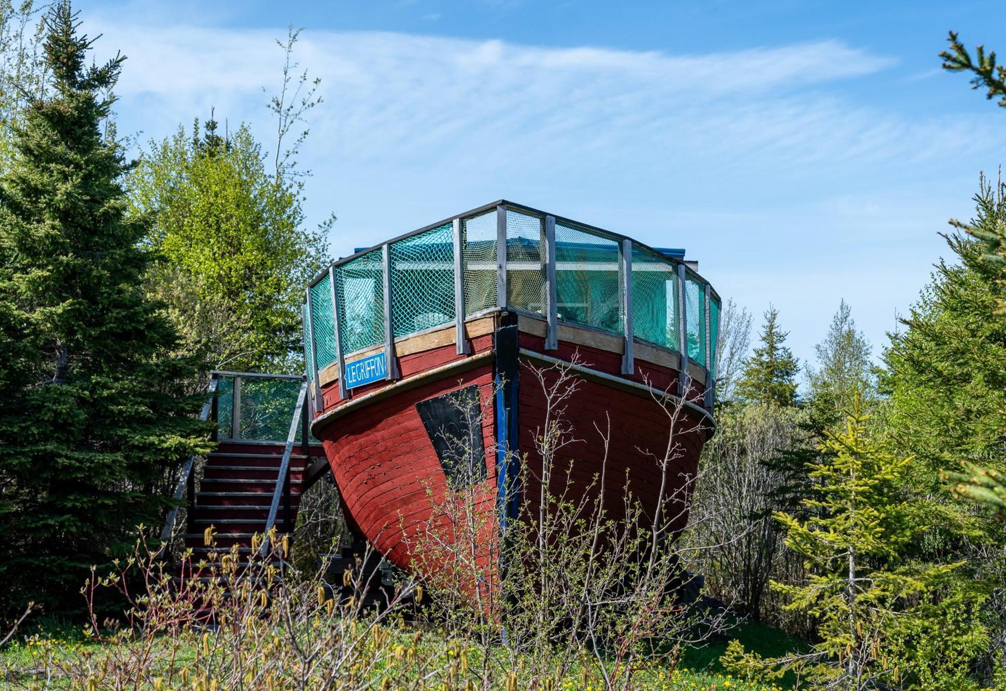 Auberge/Chalet Griffon Aventure L'Anse-au-Griffon Exterior foto